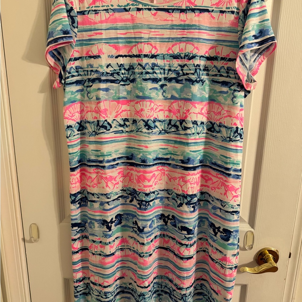 Lilly Pulitzer Pink and Blue Patterned Top
